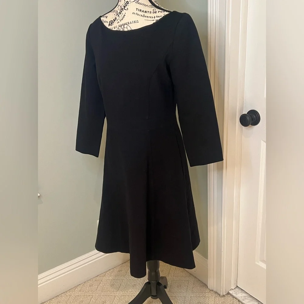 Classic Black JCrew Dress | Size 8 | Zipper | Well Made | Good Condition - Picture 6 of 11